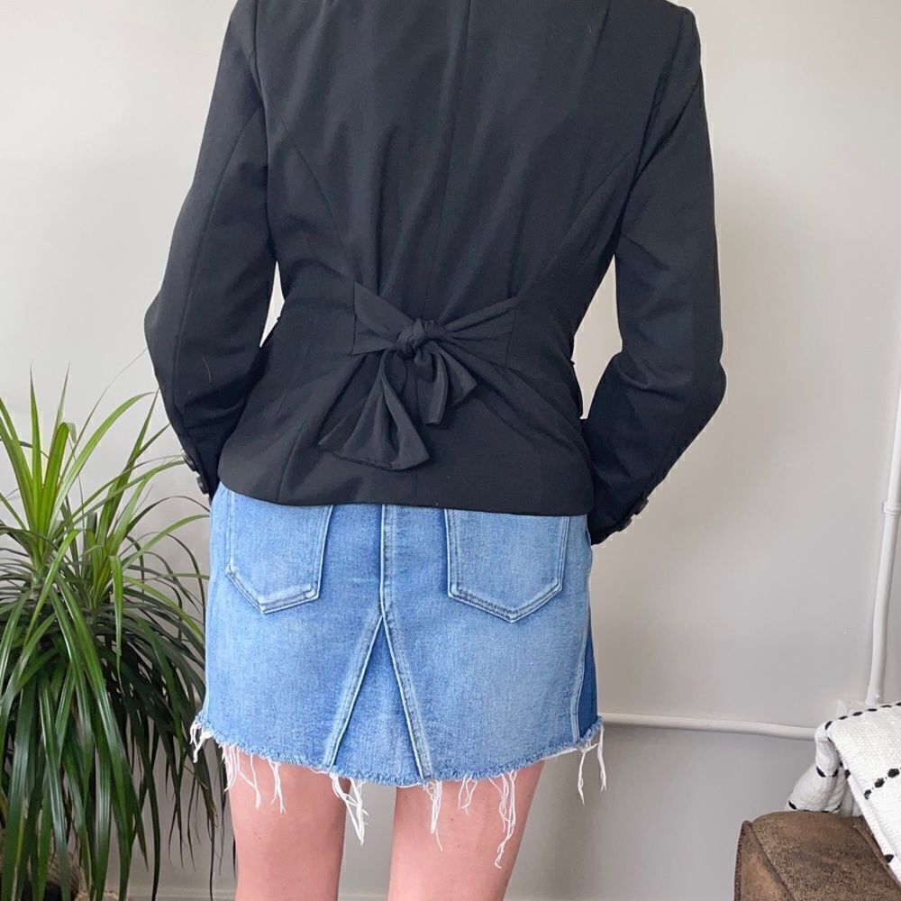 PacSun Mini Denim Skirt Raw Hem and Mixed Washes 27 - Picture 10 of 10